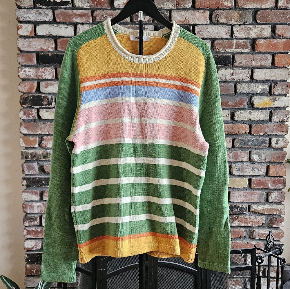 FRAME Classic Camp Crewneck Sweater Size M